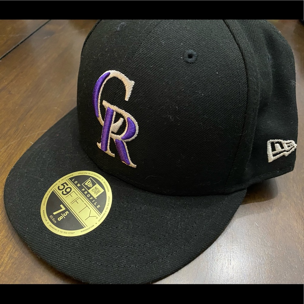 COPY - Colorado Rockies 59Fifty New Era Black Fitted Low Crown 5950 Size 7 5/8